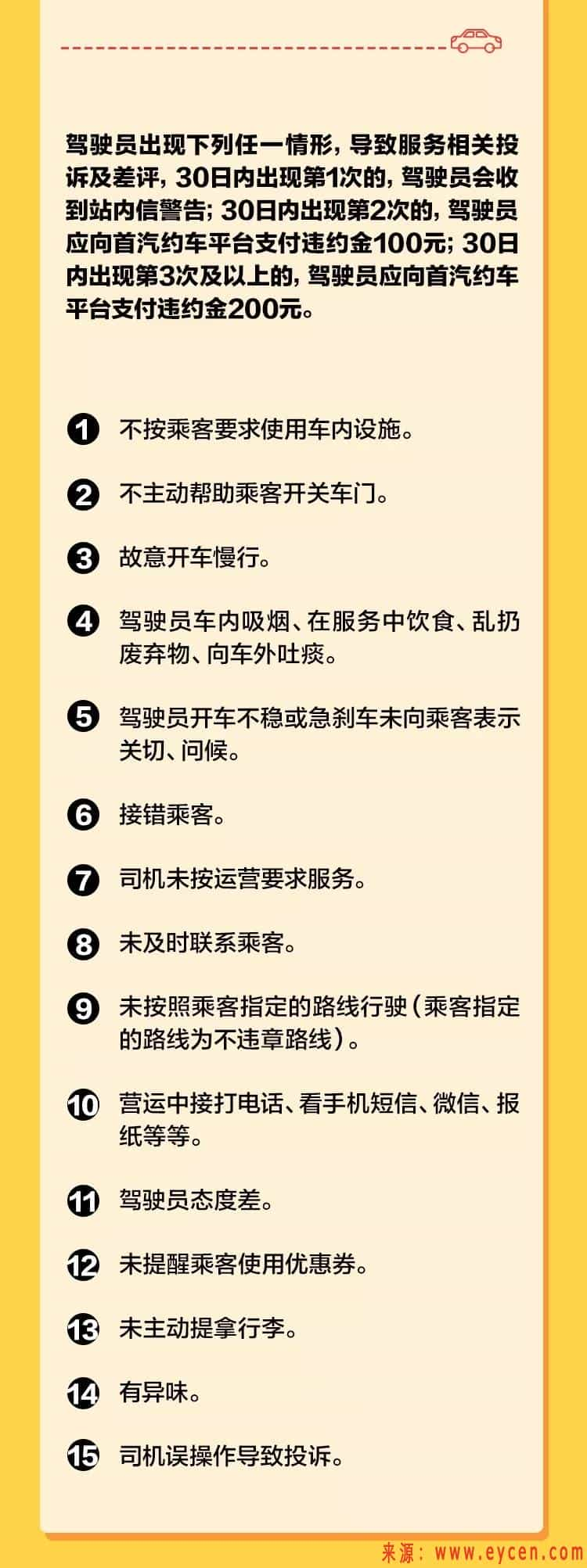 首汽约车新手必读之奖惩规则